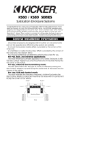 Kicker KS80 and KS60 Substations Owner's manual