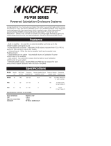Kicker PS and PSR Powered Substations Owner's manual
