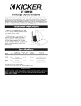 Kicker ST1000 and ST800 Full-Range Boxes Owner's manual