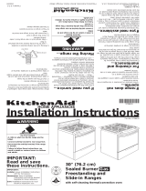 KitchenAid 30" (76.2 cm) User manual