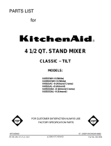 KitchenAid K45SSAC-0 User manual