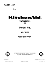 KitchenAid KFC3100 User manual