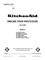 KitchenAid KFP750PK2 User manual