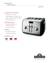 KitchenAid Toaster KMT422 User manual