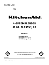 KitchenAid KSB465WH0 User manual