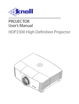 Knoll Systems Projector HDP2300 User manual