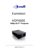 Knoll Systems DLP Kameleon HDP6000 User manual
