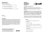 Knoll HDMIDA2 User manual