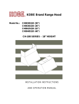 Kobe Range Hoods CH0030SQB (30") User manual