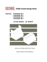 Kobe Range Hoods CH0130SQB (30") User manual
