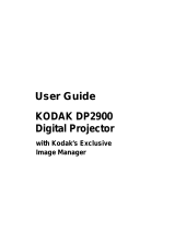 Kodak DP2900 - Digital Projector User manual