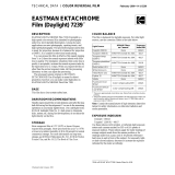 Kodak Eastman EKTACHROME Film (Daylight) 7239 User manual