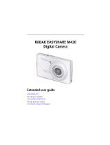 Kodak M420 - EasyShare 10MP 4x Optical/5x Digital Zoom HD Camera User manual