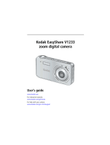 Kodak V1233 - Easyshare 12.1MP Digital Camera User manual