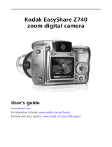 Kodak EASYSHARE Z740 User manual