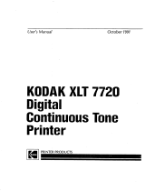 Kodak XLT 7720 Digital Continuos Tone Printer XLT 7720 User manual