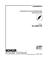 Kohler Generator Sets 20--2800 kW User manual