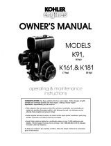 Kohler K91 User manual