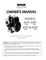 Kohler K341 User manual