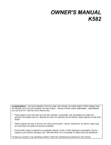 Kohler K582 User manual