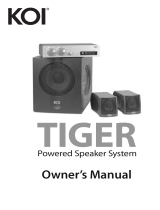 KOI TIGER Powered Speaker System User manual