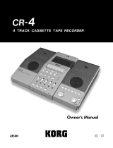 Korg CR-4 User manual