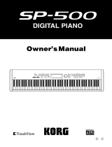 Korg SP-500 User manual