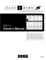 Korg ElecTribe ES-1 MkII Owner's manual