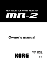Korg MR-2 Owner's manual