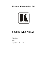 Kramer Electronics Car Amplifier 910 User manual