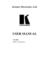 Kramer VM-4HD User manual