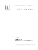 Kramer Speaker SPK-C612 User manual
