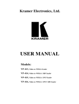 Kramer Electronics VP-414 User manual