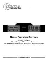 Krell Industries KPS-20t User manual
