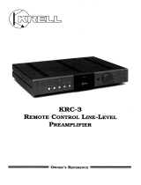 Krell Industries KRC-3 User manual