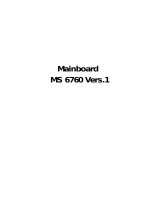 MSI MS 6760 User manual