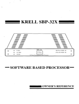 Krell Industries SBP-32X User manual