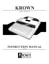 Krown Manufacturing 100 User manual
