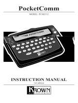 Krown Manufacturing PocketComm PCM3512 User manual