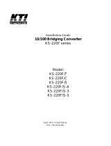 KTI Networks KS-220F/S-3 User manual
