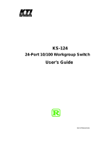 KTI 24-Port 10/100 Workgroup Switch User manual