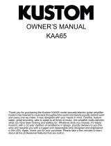 Kustom KAA65 User manual