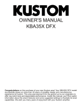 Kustom KBA35XDFX User manual