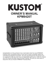 Kustom KPM 8420T User manual