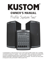 Kustom Profile System Two User manual