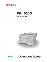 Copystar FS FS-1020D User manual