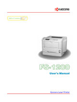 KYOCERA Ecosys FS-1200 User manual