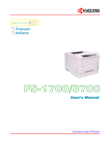 KYOCERA FS-3700 User manual
