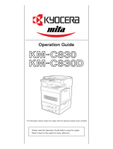 KYOCERA KM-C830D User manual