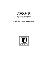 LA Audio Electronic EQX20 User manual